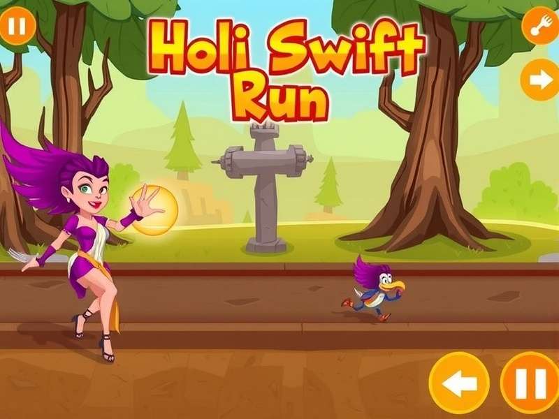 Holi Swift Run Gameplay Screenshot
